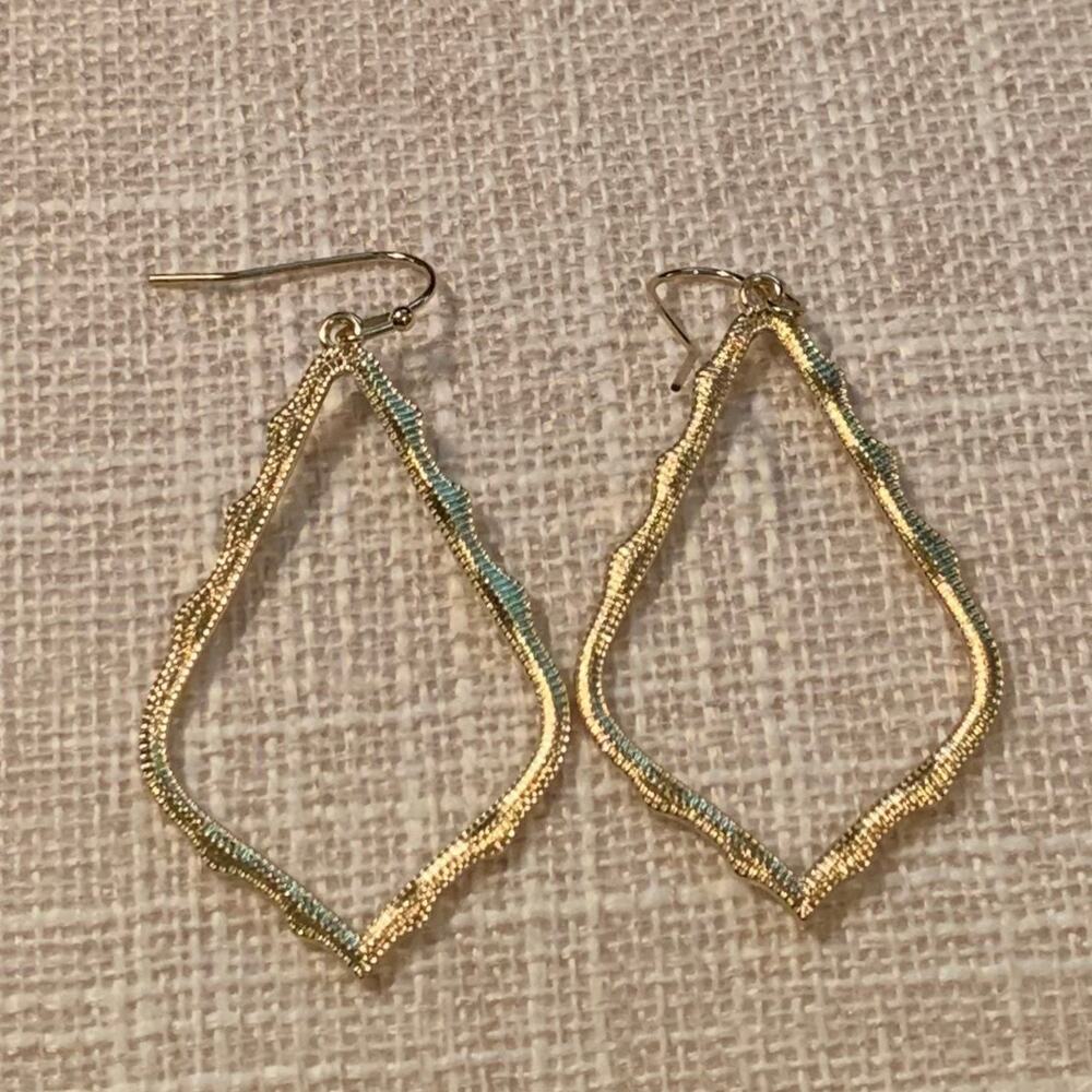 Drop Dangle Kendra Style Earrings Gold Color